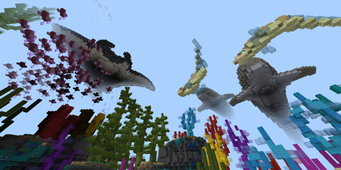 Океан с акулами