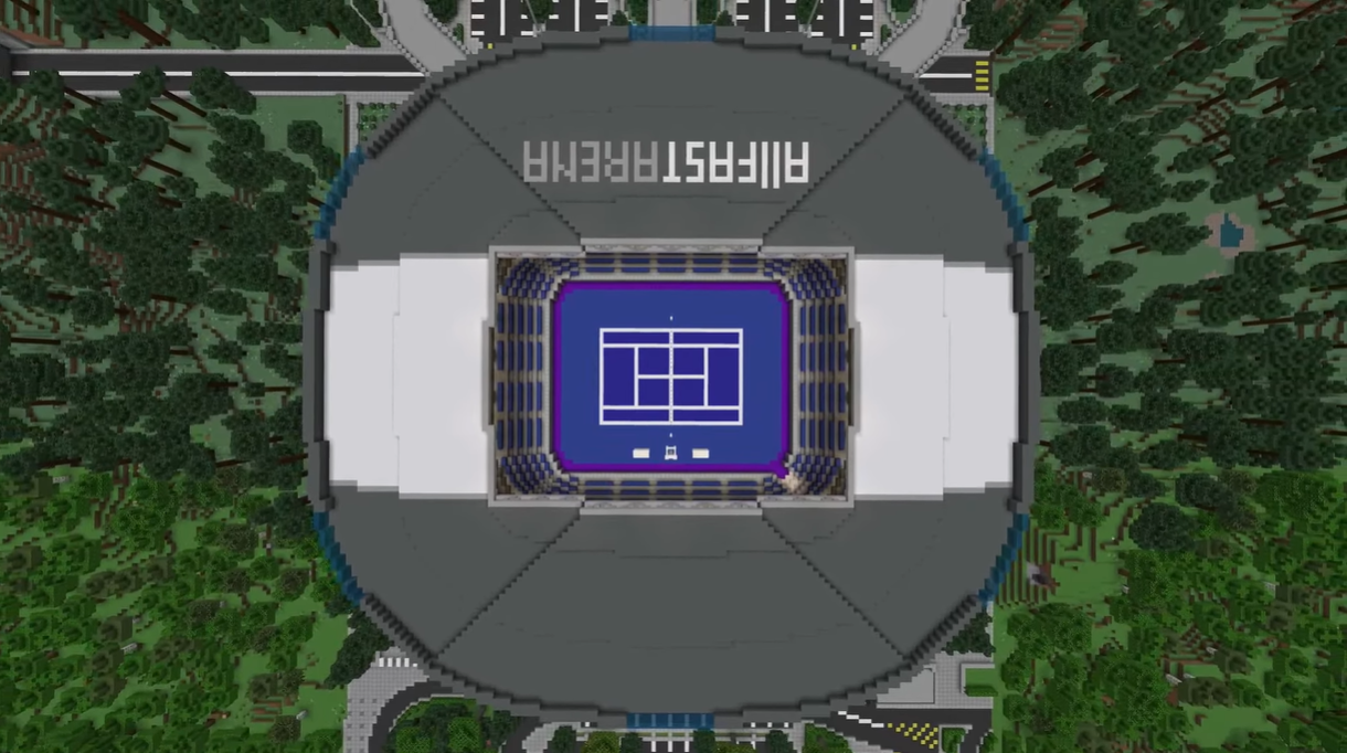 Стадион с вверху