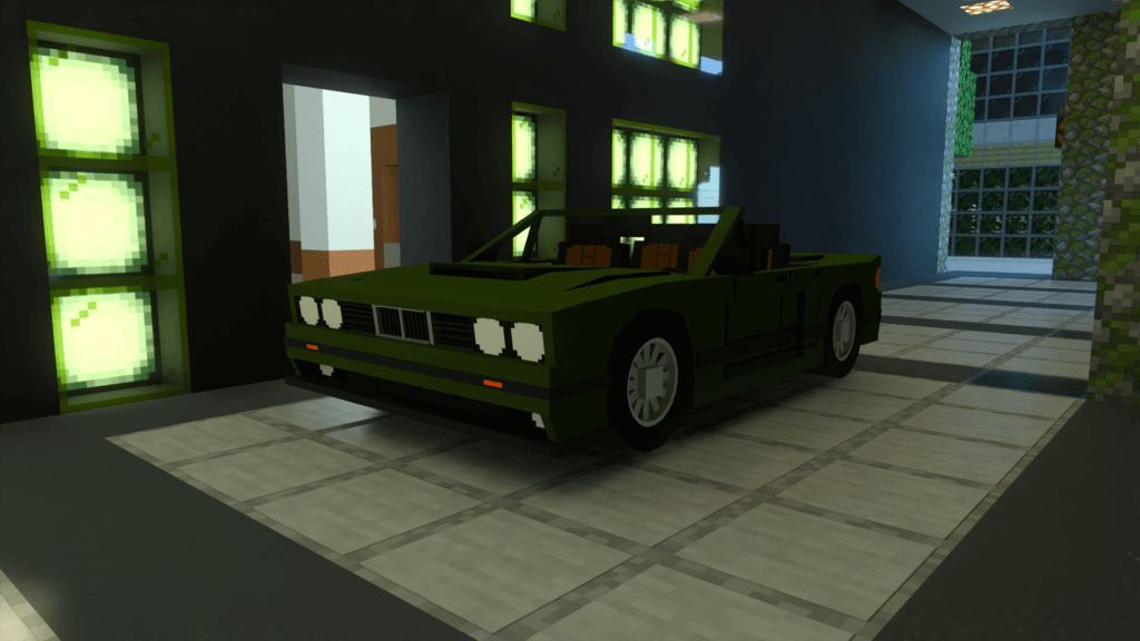 Зелёный автомобиль