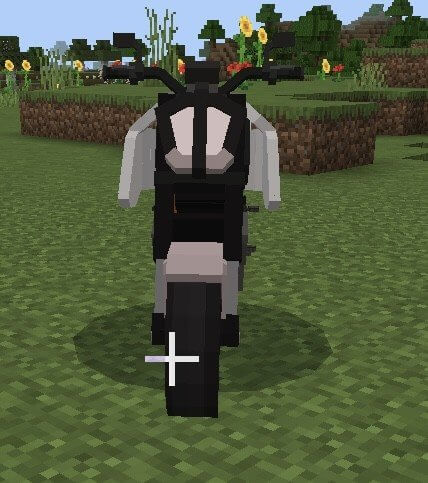 Бело-оранжевый мото