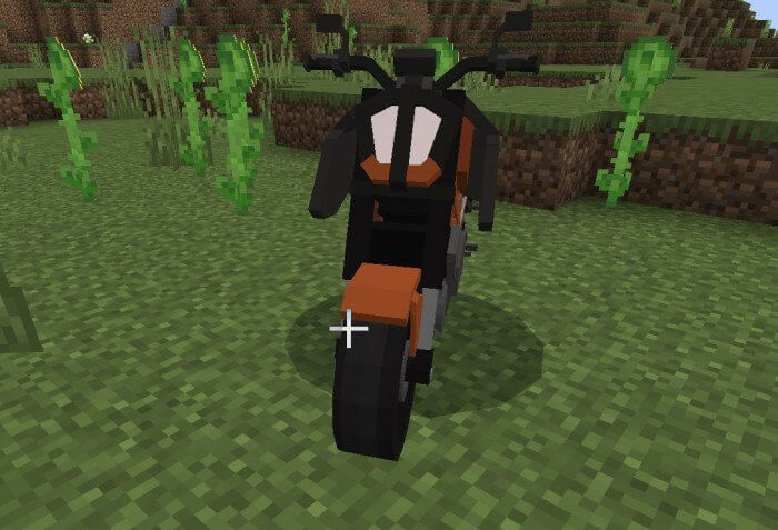 Зелёно-оранжевый байк