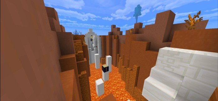 паркур через лаву