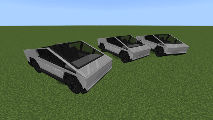 CyberTruck три в ряд