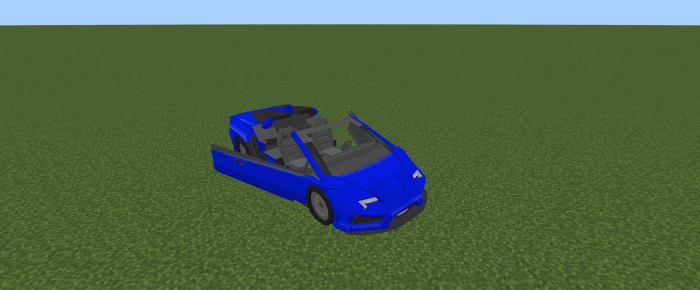 Синий ламборгини