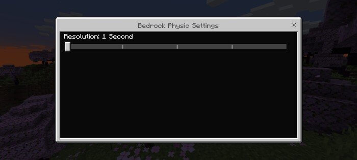 настройки мода